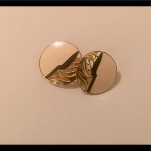 Metal stud earrings